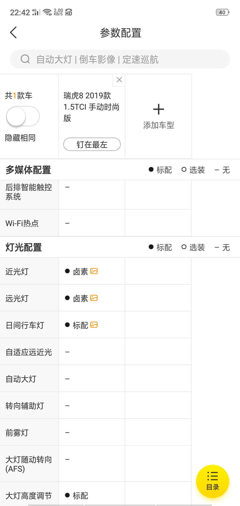瑞虎8-2019款，灯光还是旧的呢？