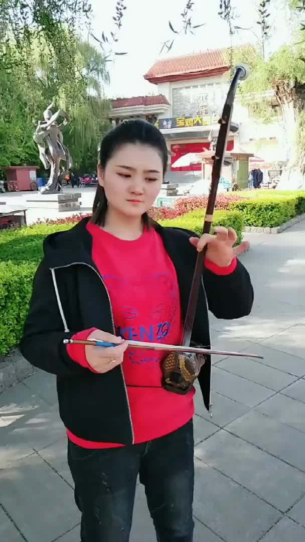 美女二胡演奏《向天再借五百年》(一)