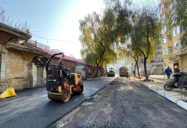 牡丹江市区道路整修工程接近尾声