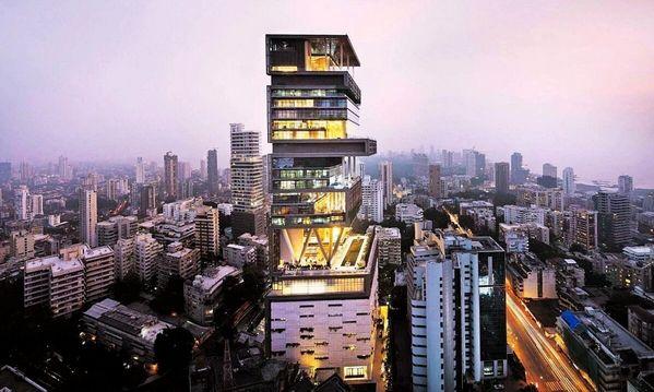 印度富豪的房子长什么样？27层高的摩天大楼只住一家6口｜建筑设计