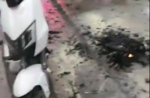 Incident of spontaneous combustion of battery of l