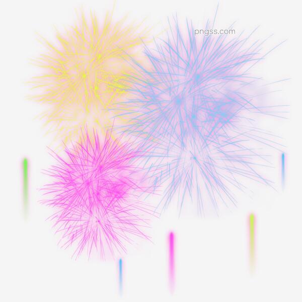 花火绽放新年快乐png搜索网 精选免抠素材 透明png图片分享下载 Pngss Com