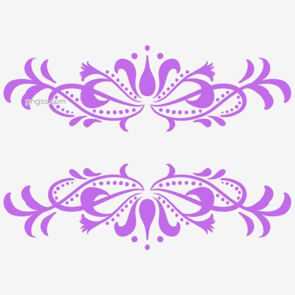 欧式紫色花纹装饰png搜索网 精选免抠素材 透明png图片分享下载 Pngss Com