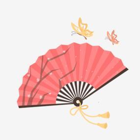 手绘火红中国风扇子矢量图png搜索网 精选免抠素材 透明png图片分享下载 Pngss Com