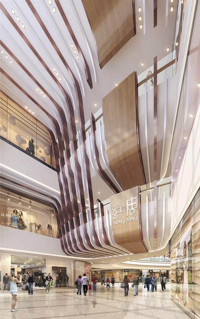 四川红唐购物中心设计赏析：将几何美学形象应用到设计中