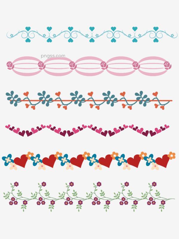 卡通可爱花边png搜索网 精选免抠素材 透明png图片分享下载 Pngss Com