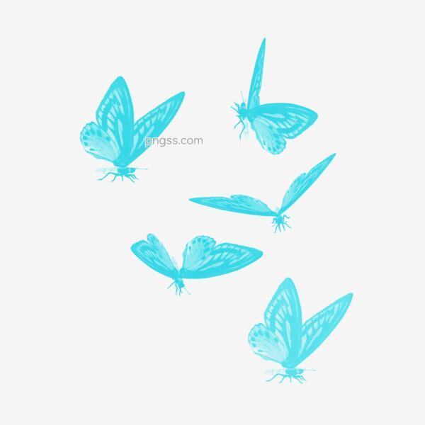 5款美丽蝴蝶设计矢量素材png搜索网 精选免抠素材 透明png图片分享下载 Pngss Com