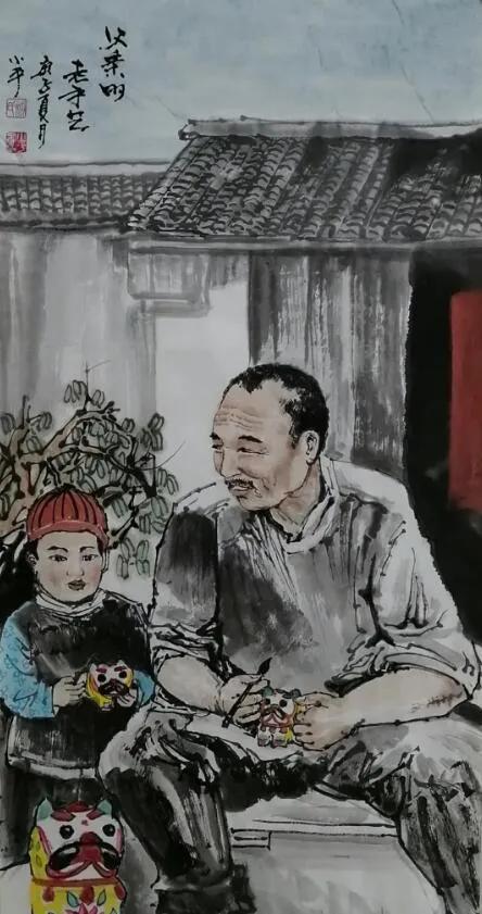 画家笔下的父亲