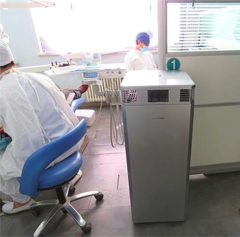 北京口腔医院安装米微新风除菌净化一体机   米微新风系统  除菌  除霾  除醛