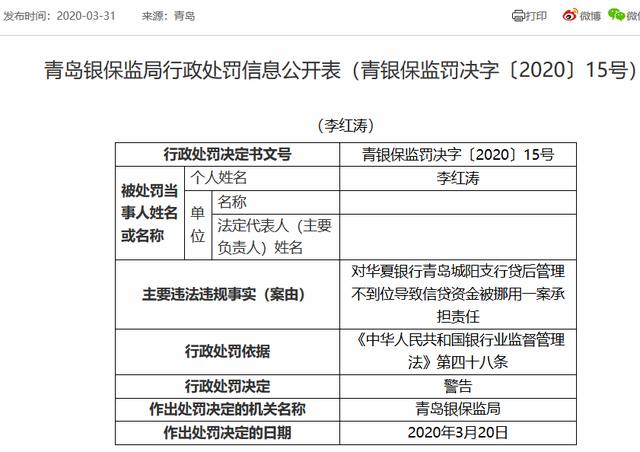 男子“被担保”2239万！华夏银行存诸多违规 今年已收罚单超千万