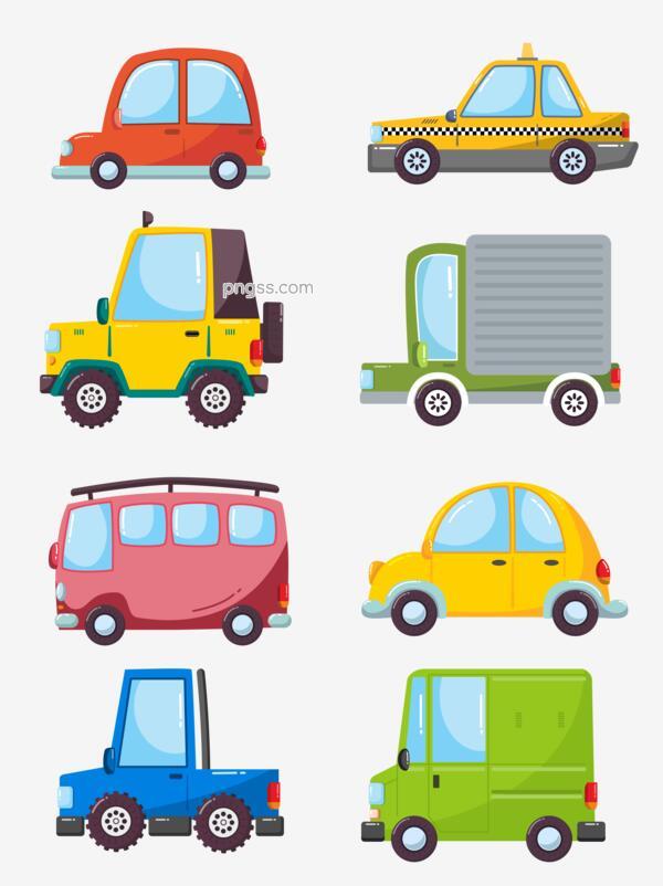 卡通交通工具卡车吉普车轿车出租车商用元素png搜索网 精选免抠素材 透明png图片分享下载 Pngss Com