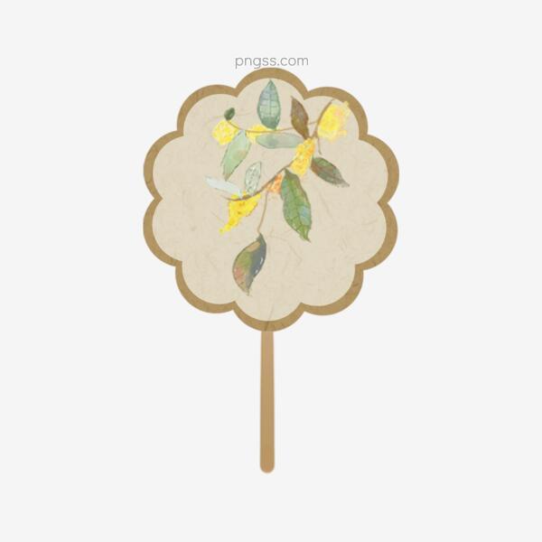 中国风扇子古风文艺复古花纹植物手绘可商用png搜索网 精选免抠素材 透明png图片分享下载 Pngss Com