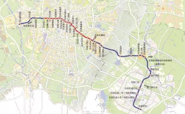 成都地鐵三條線路9月最新動態:13號線又多了兩個站