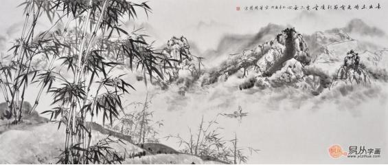 广西美协会员当代画家李国胜写竹作品鉴赏