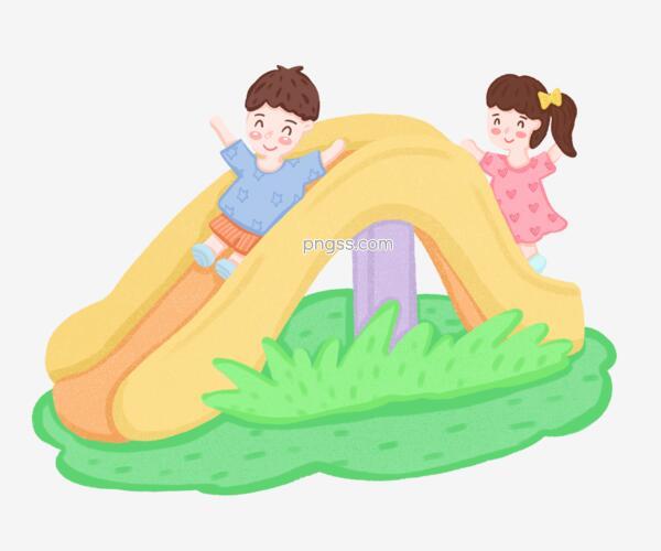 玩滑滑梯的小朋友png免抠图png搜索网 精选免抠素材 透明png图片分享下载 Pngss Com