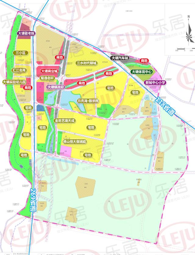 佛山市三水区大塘镇中心城区(部分)控制性