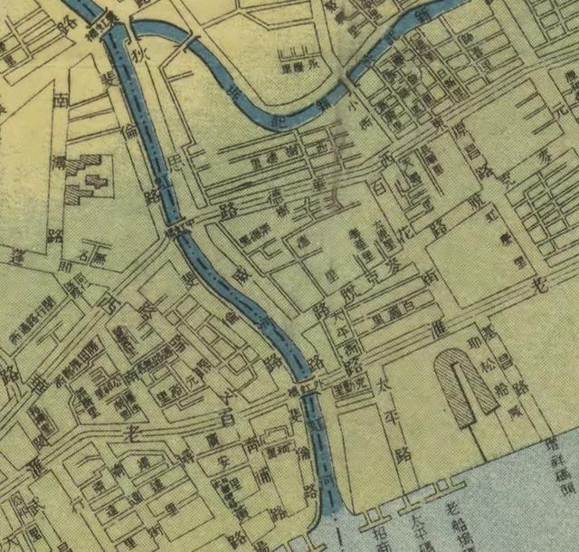 1884年上海县城厢租界全图中标注的虹桥艾家弄位置1874年11月3日