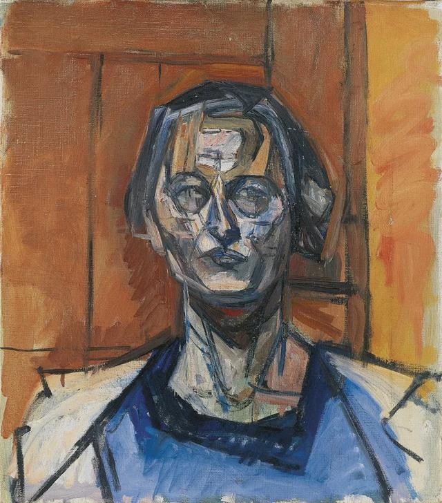 阿尔贝托·贾科梅蒂《ottilia》,布面油画,46×40cm,约1935年 08