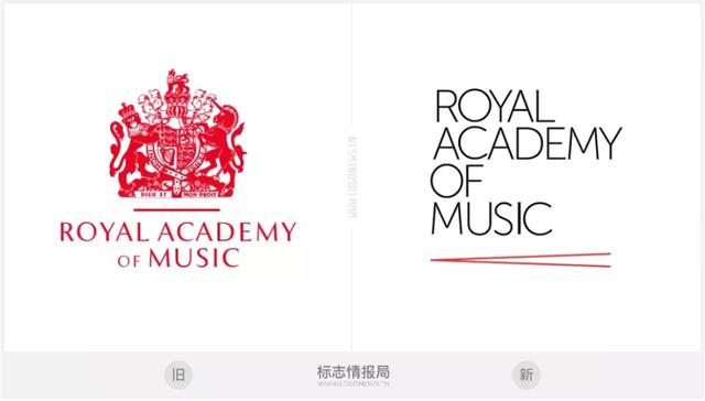 更前卫更年轻近两百年历史的英国皇家音乐学院启用新logo
