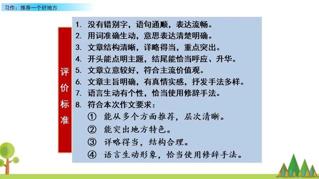 《习作：推荐一个好地方》习作指导与范文