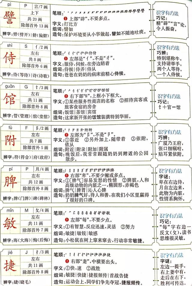 白鹅生字拼音组词
