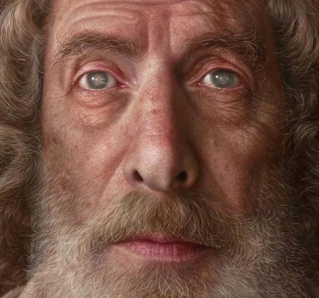 比起年轻人清澈灵动的眼睛,纵然荷马的眼睛浑浊,但眼神却更有内容,而