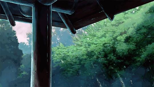 描写下雨后景色的诗词