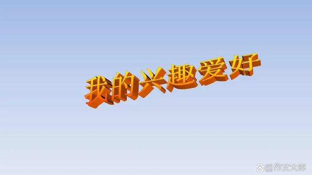 我的业余爱好作文500字