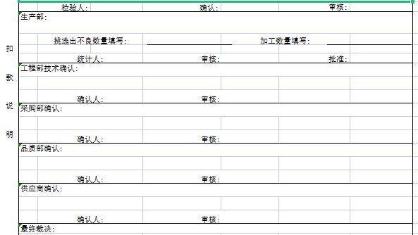 供应商罚款通知通用