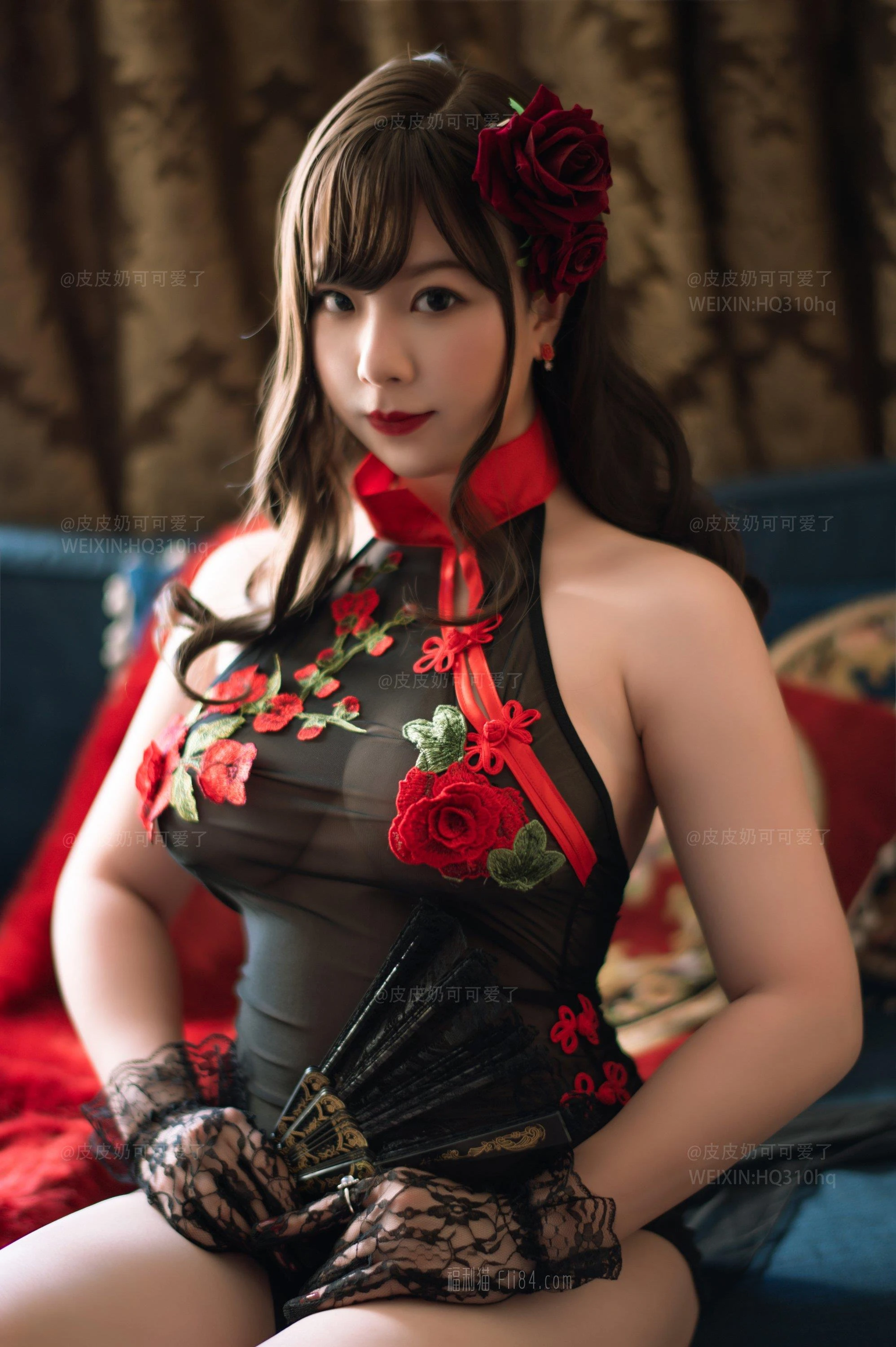 福利姬 皮皮奶《玫瑰》[49p]