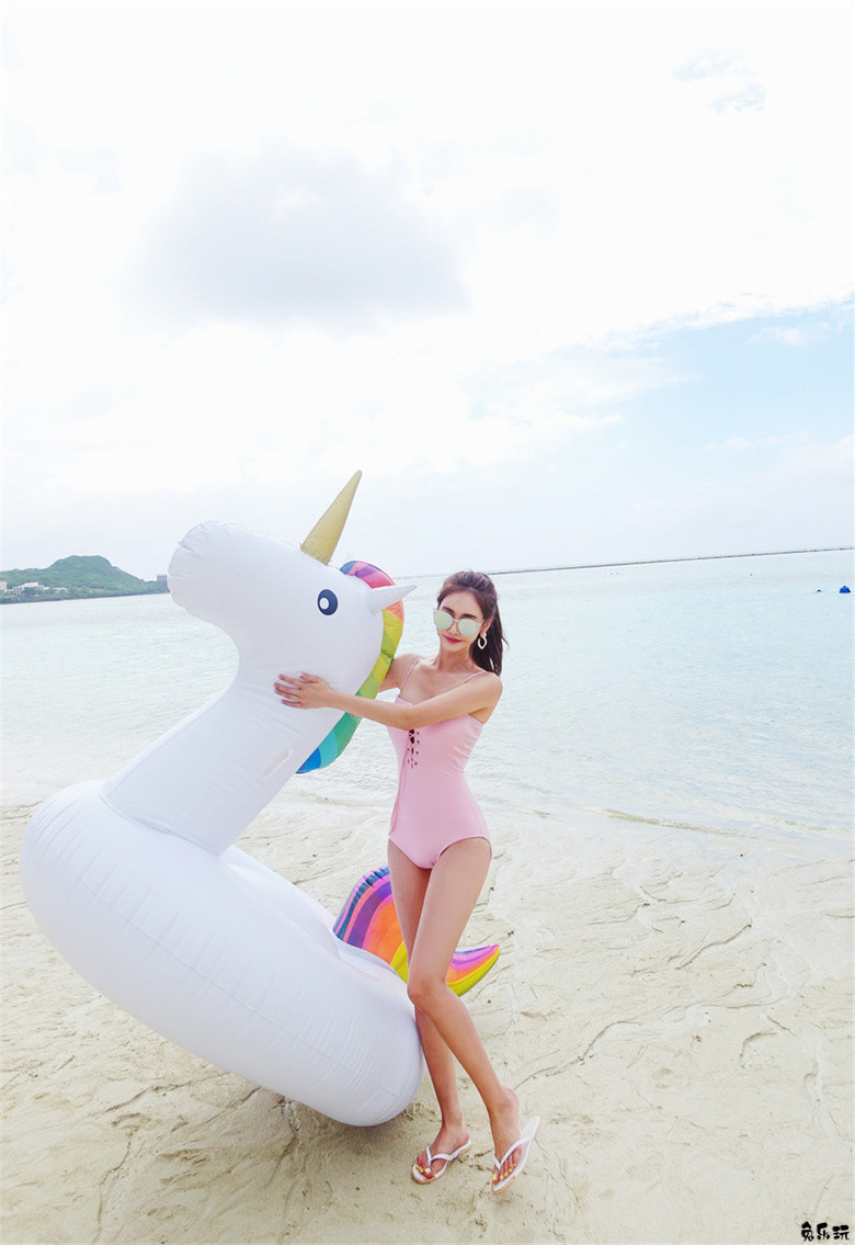 孙允珠·热带水蜜桃恋爱海沫系带泳衣