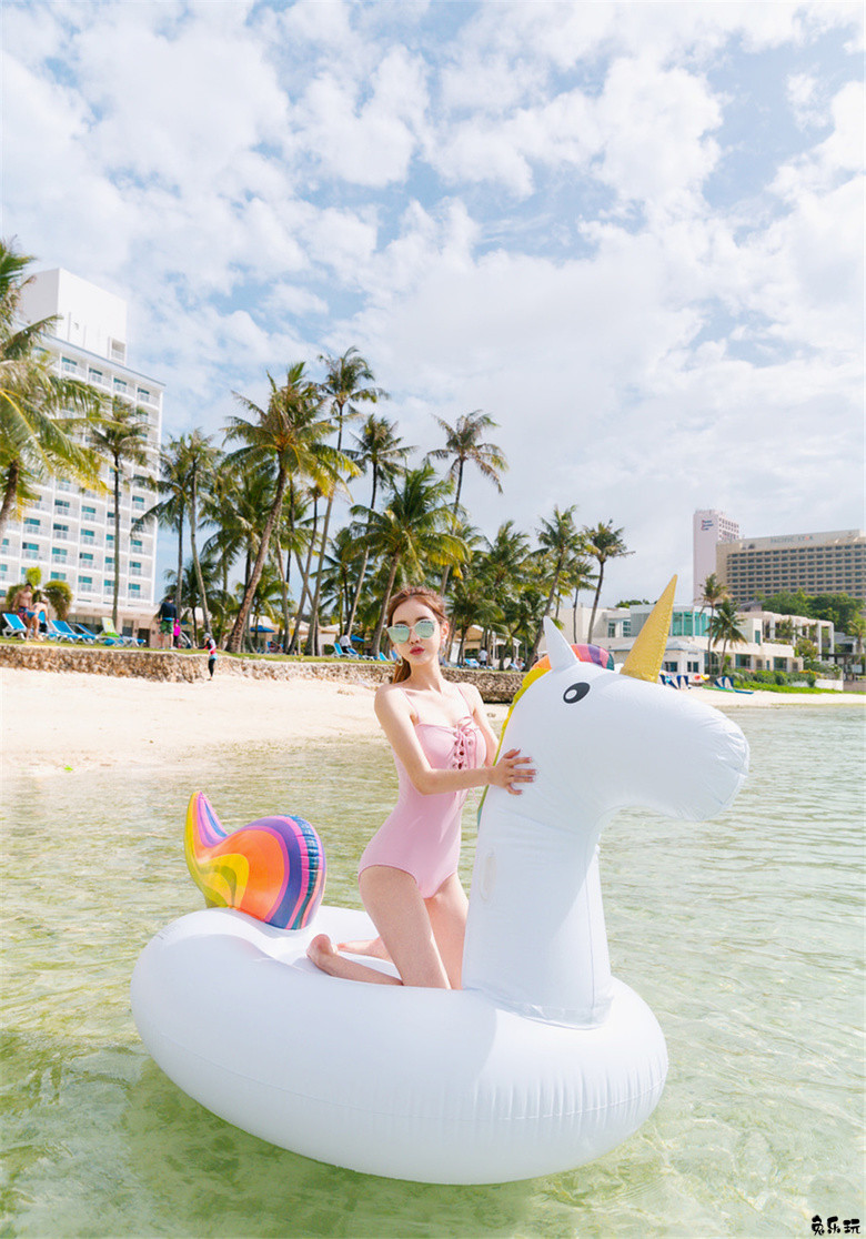 孙允珠·热带水蜜桃恋爱海沫系带泳衣