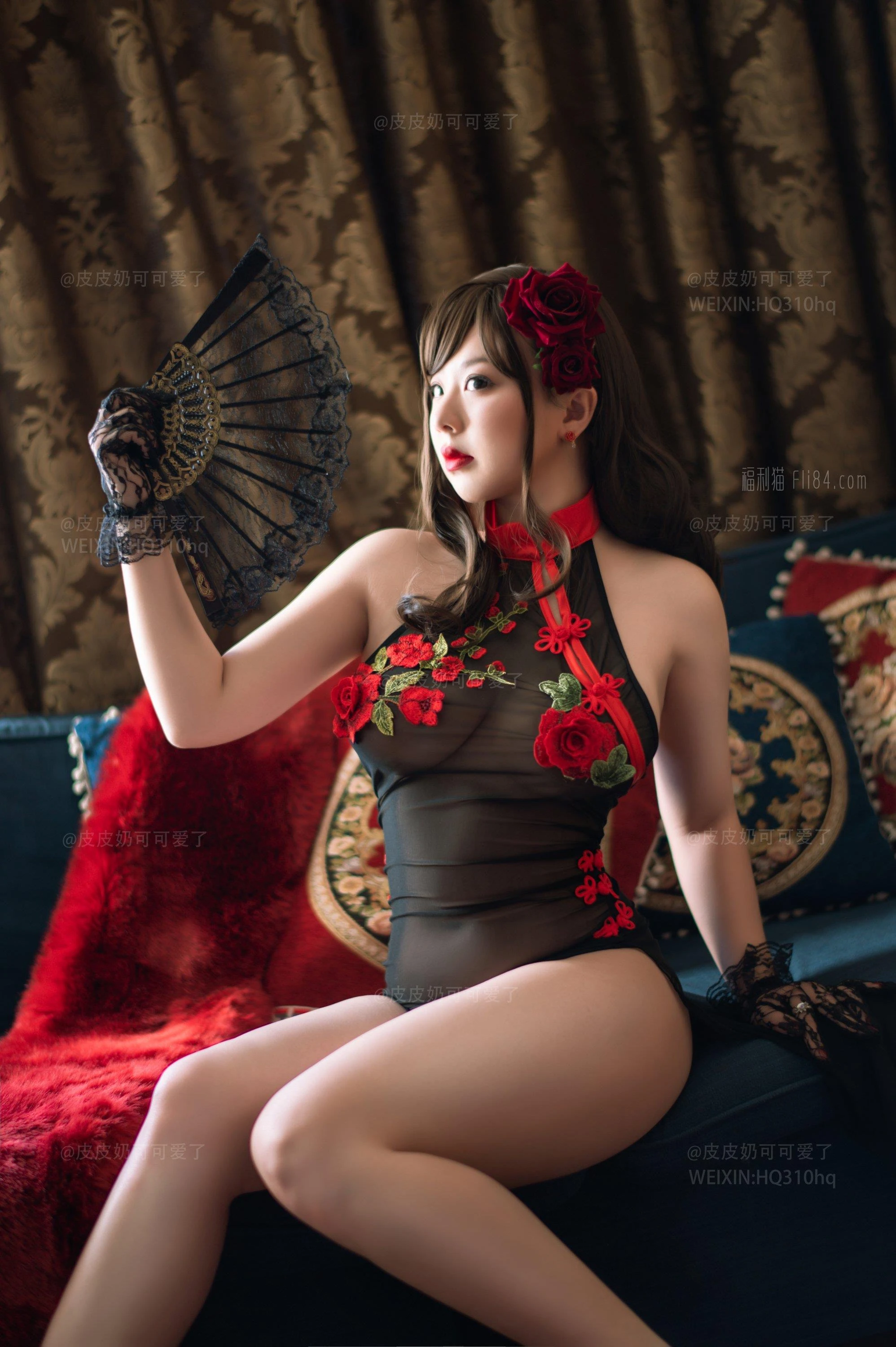 福利姬 皮皮奶《玫瑰》[49p]