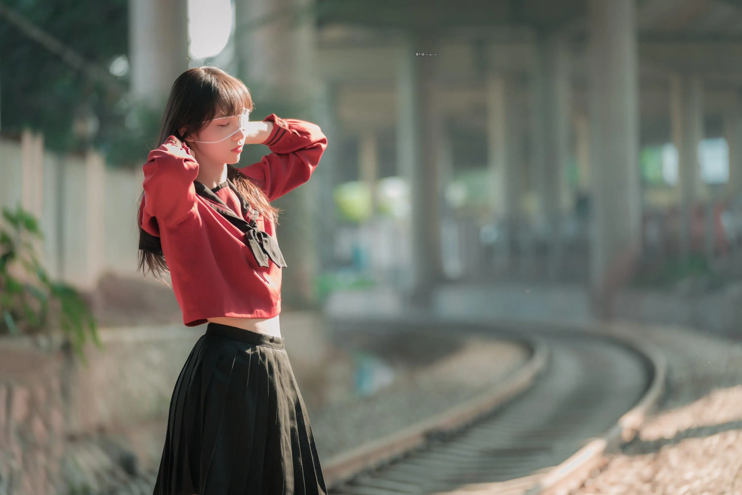 【西瓜少女系列】 VOL.001铁轨成片【45P】