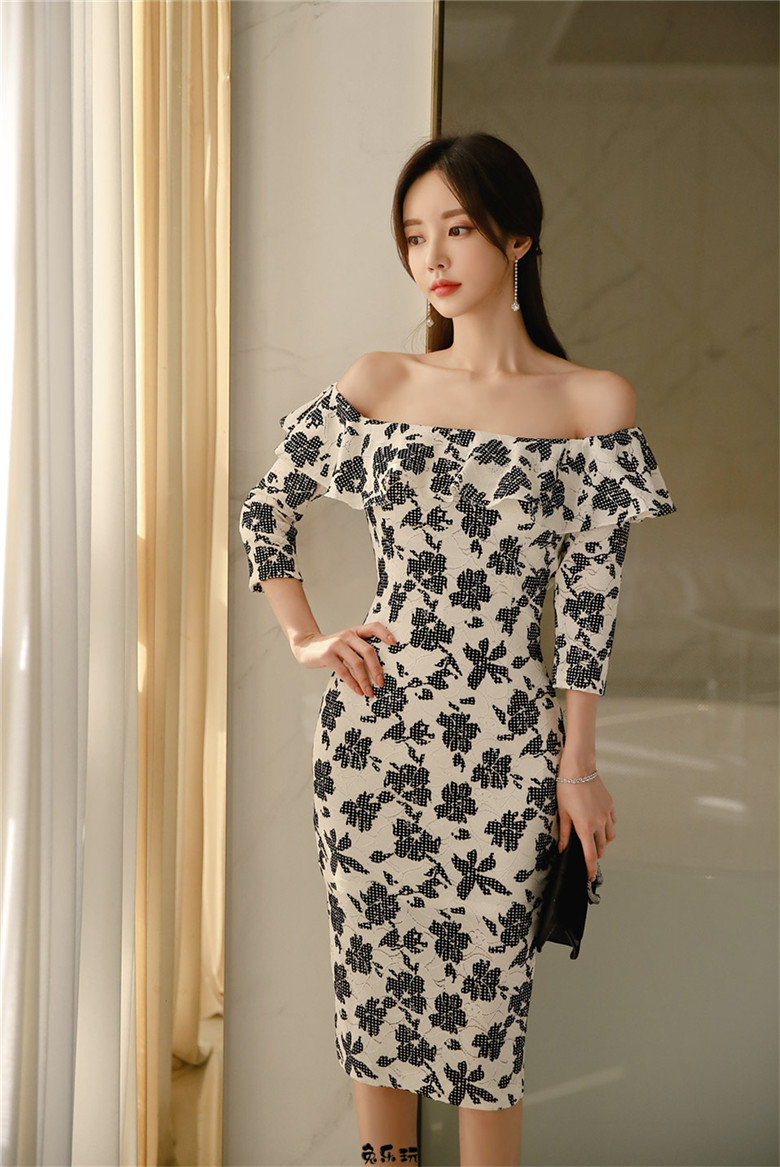 孙允珠：光影四叶草华沙波尔卡晚礼裙